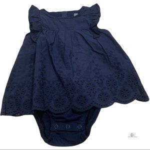 Carters Gil’s navy blue dress 12 m